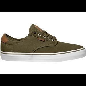 Khaki Green Vans size 9